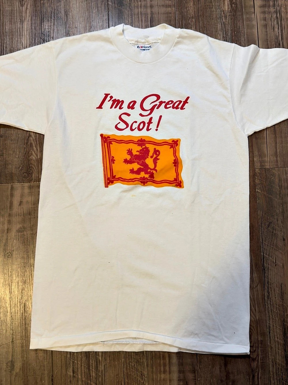 Hanes Vintage I'm a Great Scot Lion Rampant T-Shirt Medium